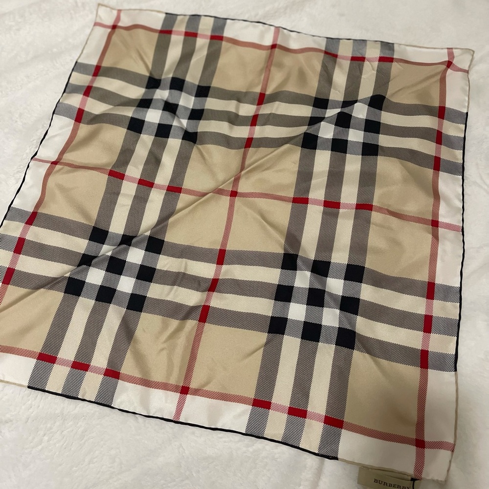 Burberry Silk Scarf - NWT - comes w Burberry Box